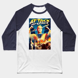 Attack from Space Baseball T-Shirt